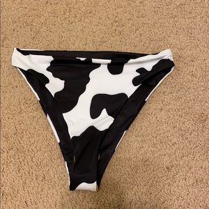 BRAND NEW cow print high waist bikini bottoms